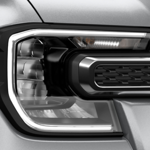 Pokrov sprednjih žarometov mat črn